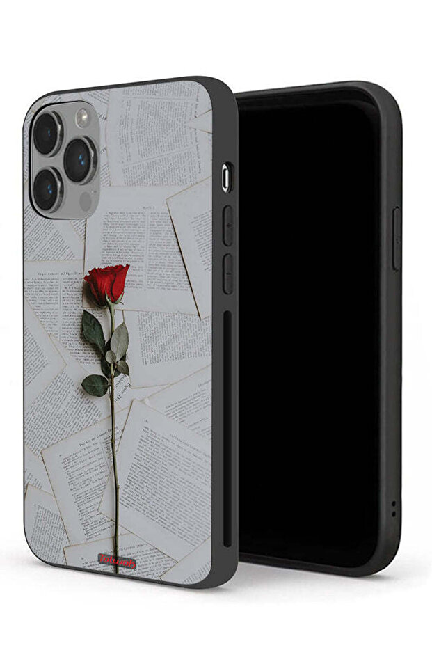 غطاء حماية لجهاز Apple iPhone 14 Pro Max وردي على ورق