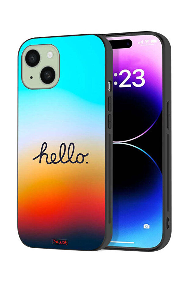 Apple iPhone 15 Plus Protective Case Cover Hello