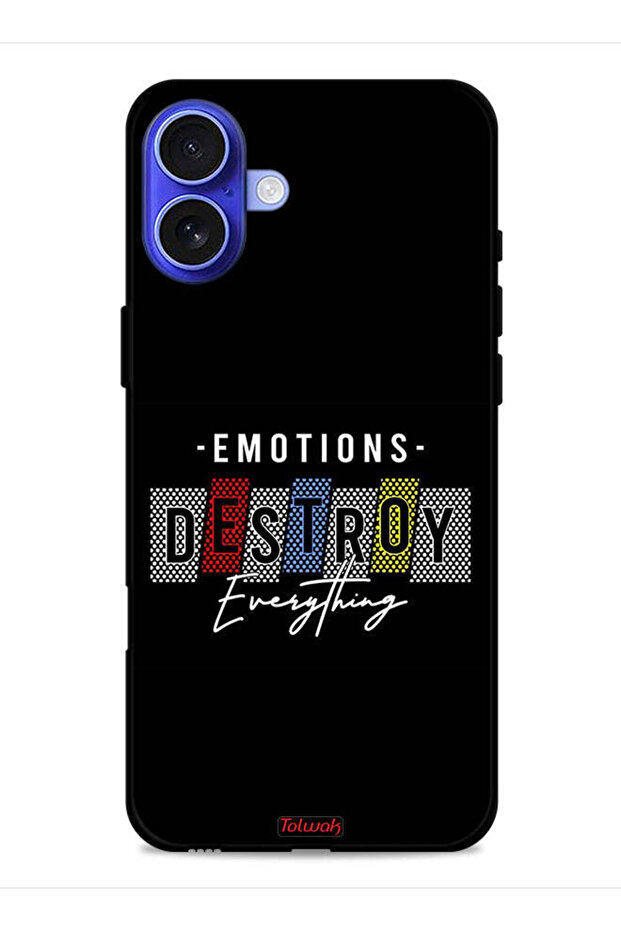 Apple iPhone 16 Plus Protective Case Cover Emotions Destroy Everything