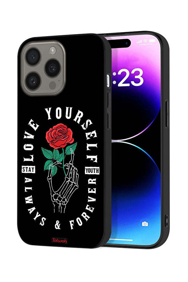 غطاء حماية لجهاز Apple iPhone 15 Pro Max - أحب نفسك دائمًا