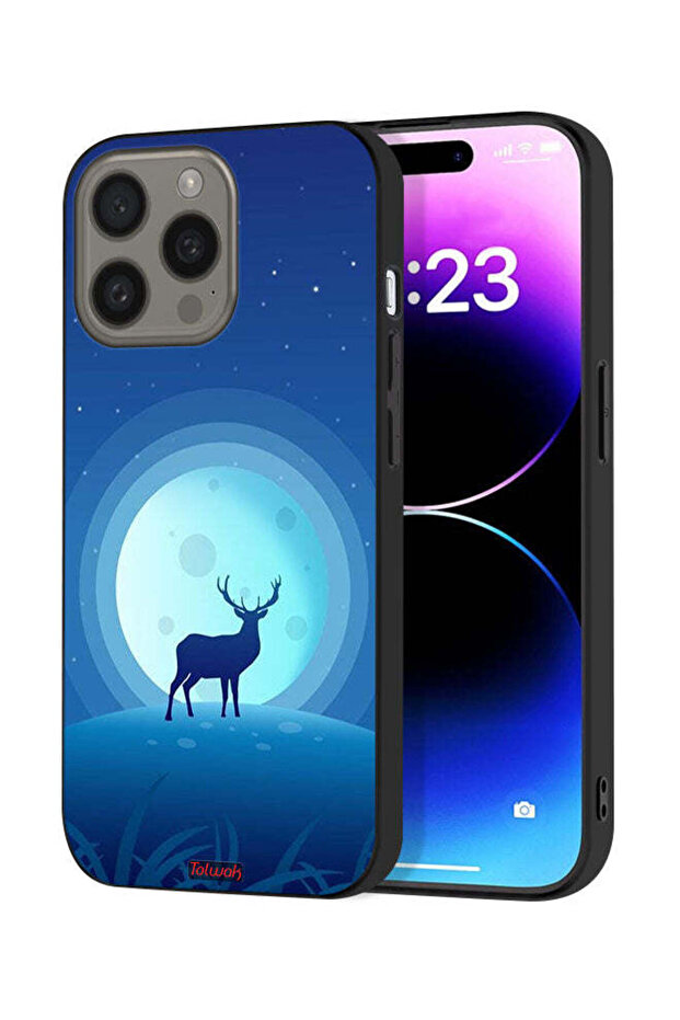 غطاء حماية لجهاز Apple iPhone 15 Pro بتصميم غزال