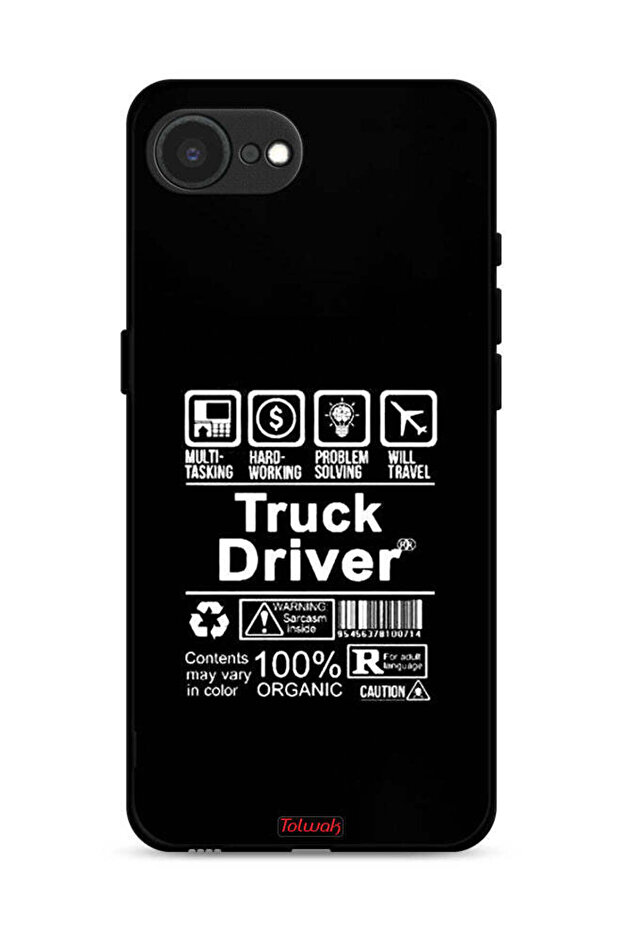 غطاء حماية لجهاز Apple iPhone 16e - ملصق سائق شاحنة
