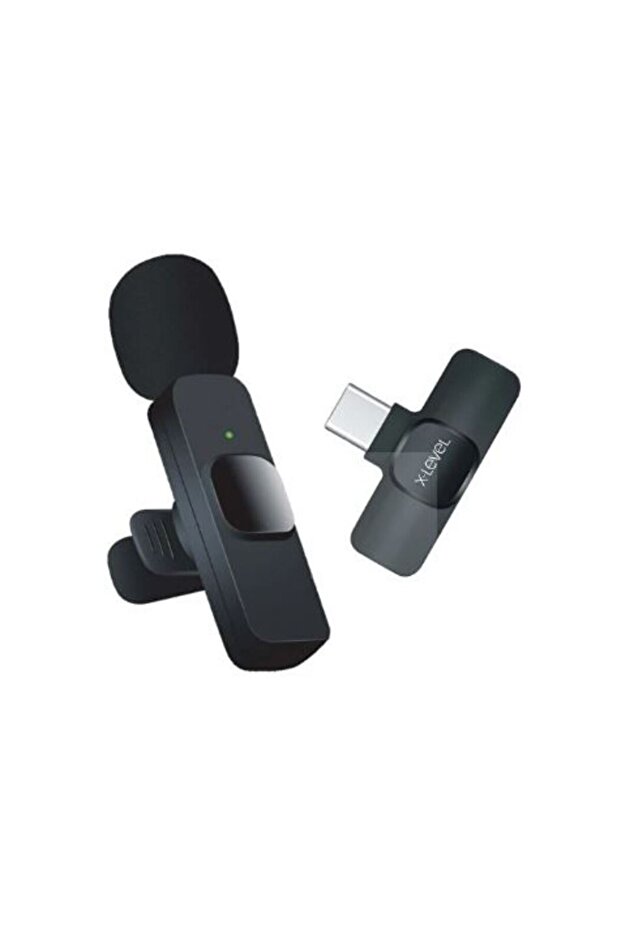 TYPE C Usb -C iPhone Android Uyumlu Youtuber iNfluencer Kablosuz Wireless Bluetooth Yaka Mikrofonu - 5