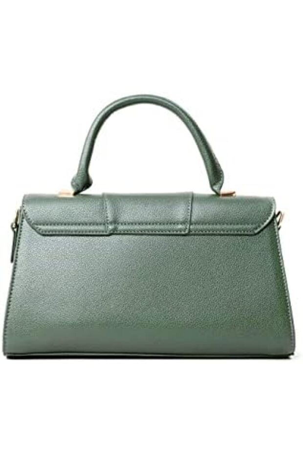Solana Ladies Crossbody Handbag in Leather Hourglass Shape with Top Handle - 6