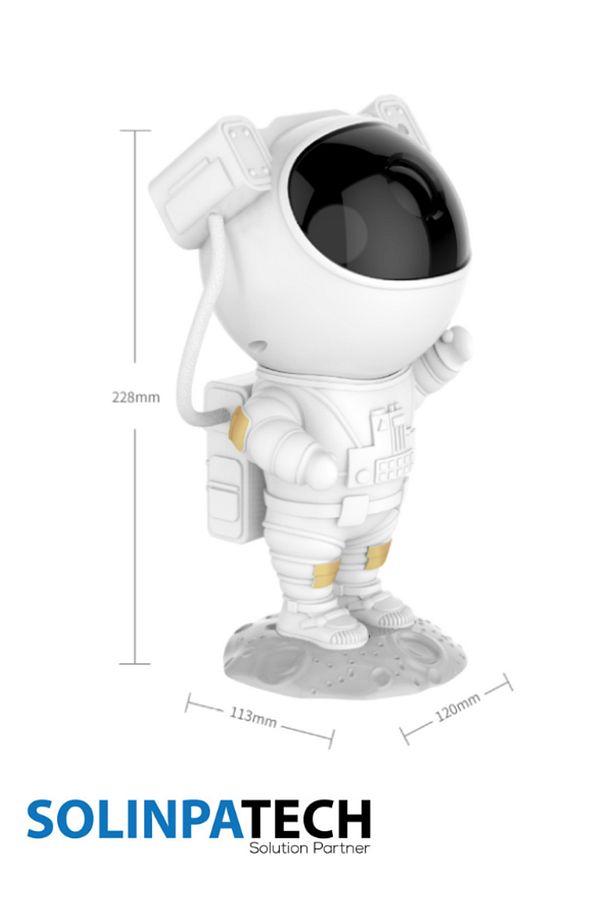 Gece Lambası Yıldız Projektör Astronot Işıklı Galaksi Samanyolu Projeksiyon Kumandalı - 6