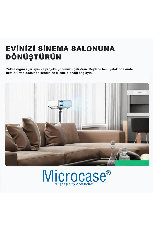 Taşınabilir Projeksiyon Cihazı Vb 1/4 Vida Girişli 2.1 mt Eğim ve Açı Ayarlamalı Tripod-AL5274 - 4