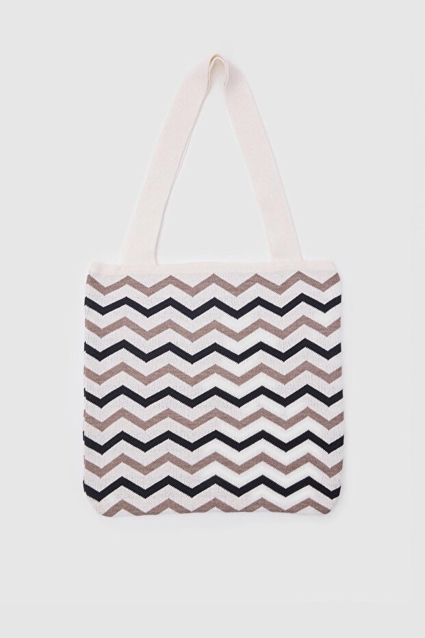 Velza Knitwear Shoulder Bag Cream