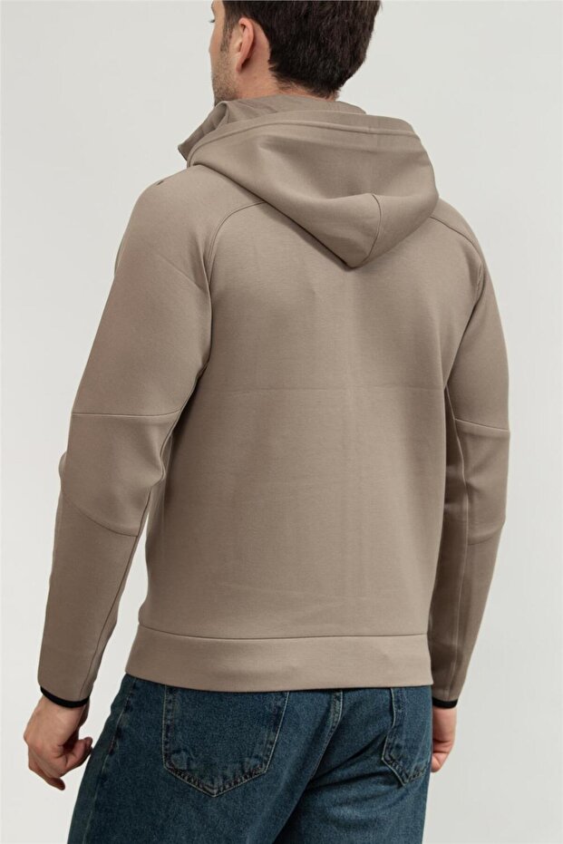 Erkek Fermuarlı Sweatshirt - 3