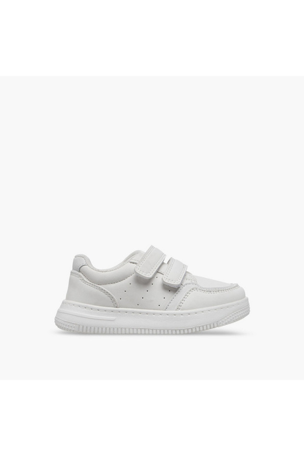 LBL by Shoexpress Perforated School Shoes with Hook and Loop Closure - 3