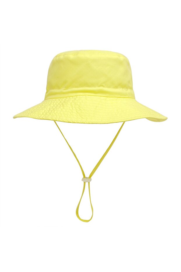 Upf50+ Sun Protection Yellow Hat - Uv Sun Protection Quick Dry Suitable for Daily Use Adjustable