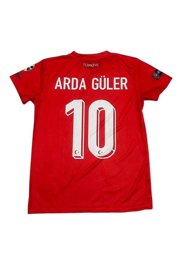 2025-26-Türkiye Kırmızı Yeni Milli Takım-A.r.d.a-G.ü.Le.r Çocuk Forması 2'li Set Spor Forması - 3