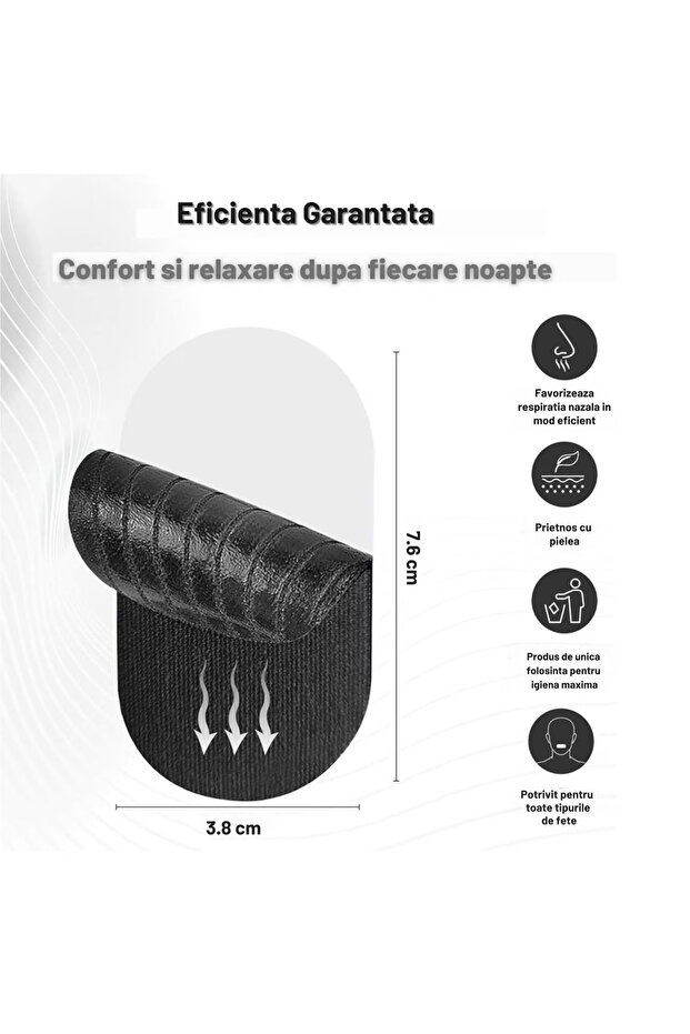 Set of 30 Binovation® Anti-Snoring Patch Strips, Hypoallergenic Material, Moisture Resistant - 8