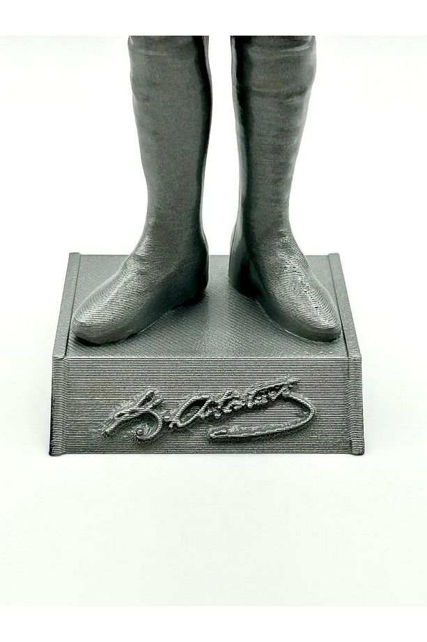 Atatürk Büstü 20 cm – 3D Baskı Heykel Biblo (İsim Yazılabilir) - 3