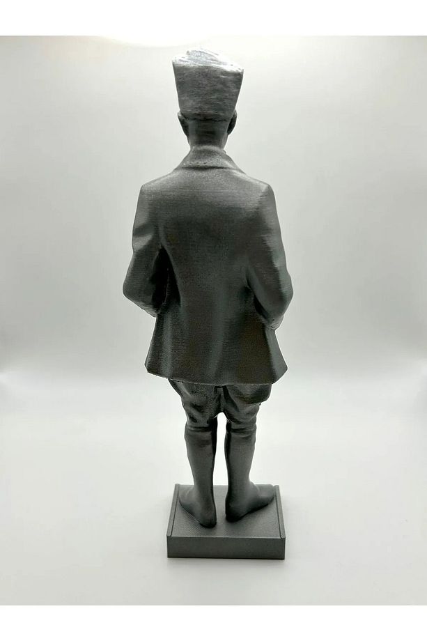Atatürk Büstü 20 cm – 3D Baskı Heykel Biblo (İsim Yazılabilir) - 2