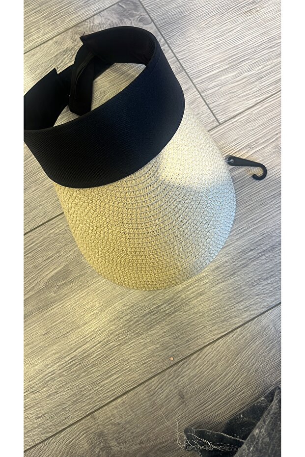 Beige Visor Hat