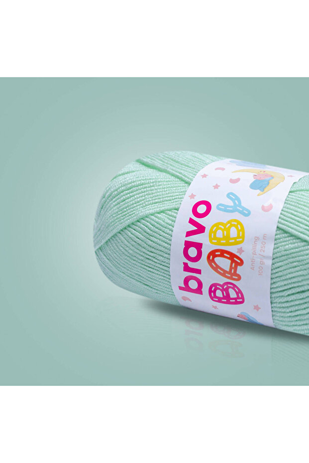 Baby Anti-Pilling (Anti-Pilling) Baby Wool 100 Gr 250 Meters (Color Code: 310) Cyan