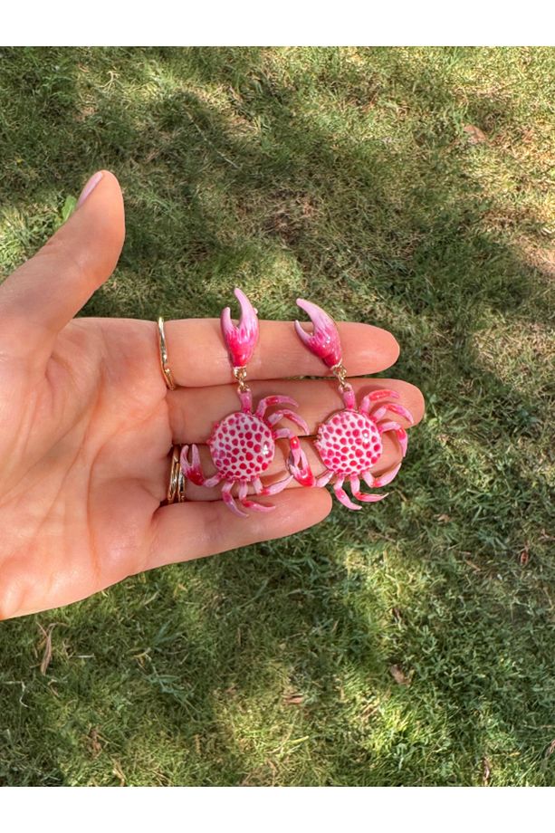 Pembe Yengeç Küpe - 8