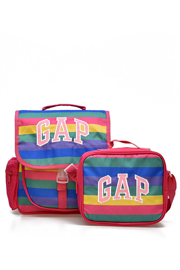 Girl's 2-Piece School Set Primary School Bag and Lunchbox Set 12821