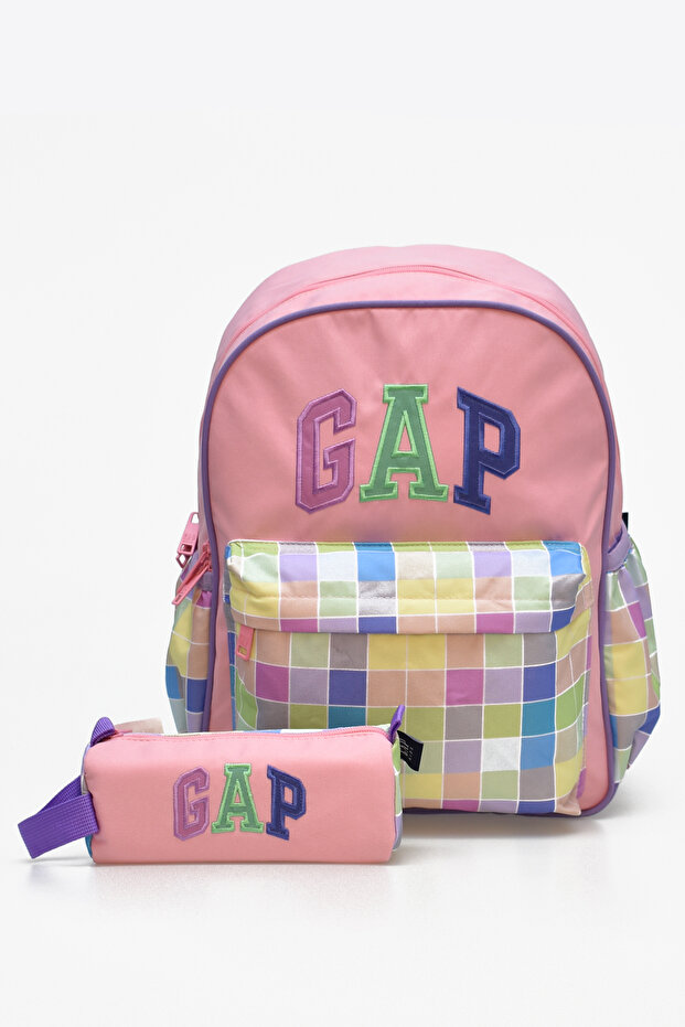 Girl's 2-Piece School Set Primary School Bag and Pen Holder Set 12800