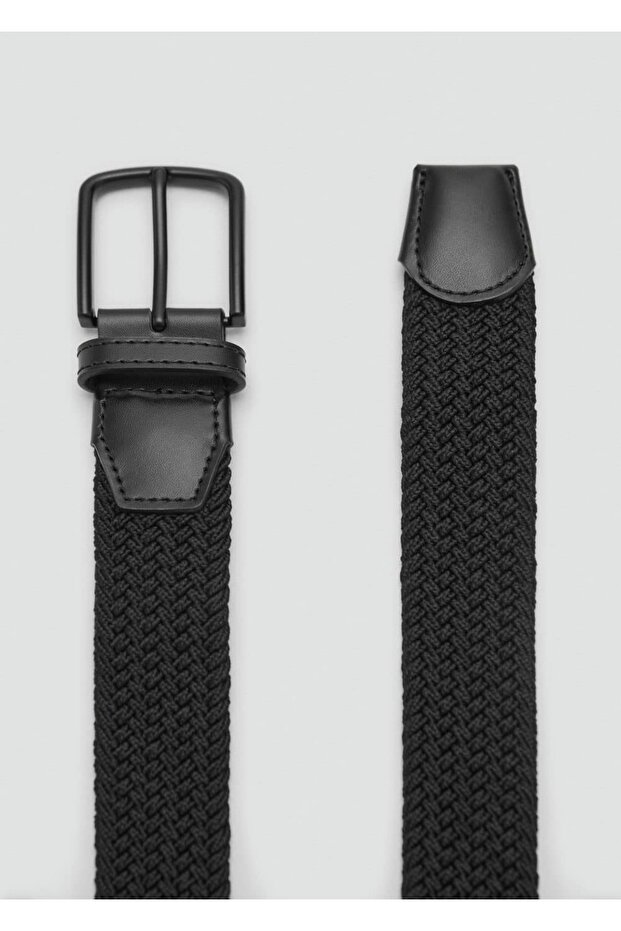 Örgü desenli elastik kemer - 1