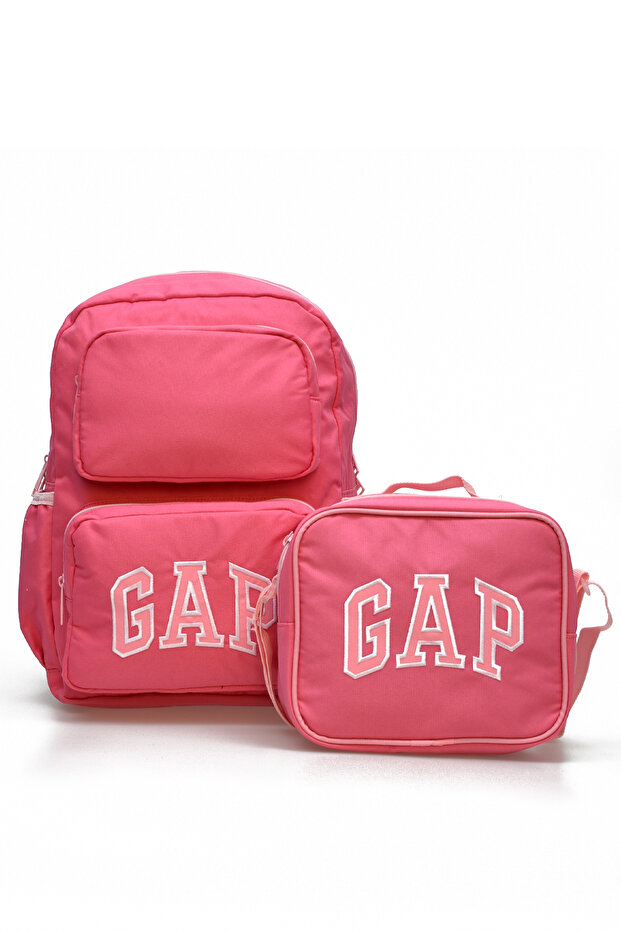 Girl's 2-Piece School Set Primary School Bag and Lunchbox Set 12790
