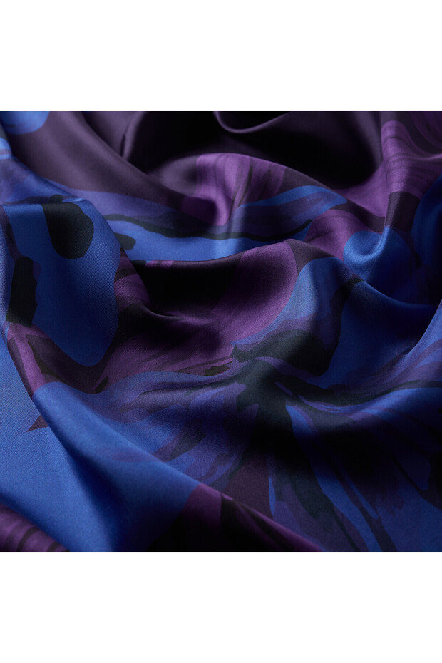 Morcivert İpek Eşarp 1235 - 3