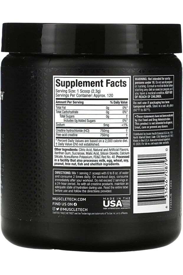 Cell-Tech Creactor Creatine HCl + Free-Acid Creatine - 3