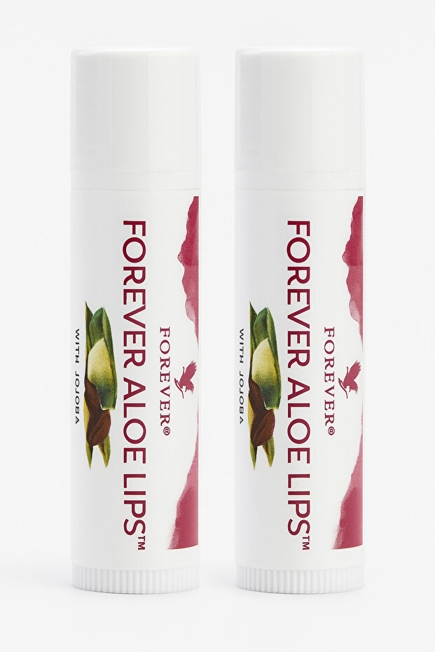 Forever Aloe Lips - Lips with Aloe, Beeswax, Jojoba - 2 Pieces