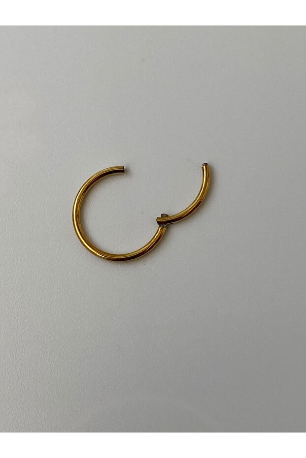 Çelik Düz Halka Piercing Tragus Lob Kıkırdak Helıx Unisex Model - 4