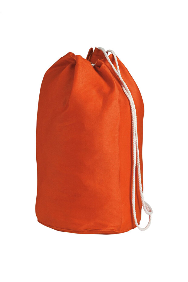 orange duffel bag - 1