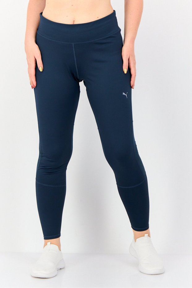 Women Sportswear Fit Running Leggings, Teal Blue