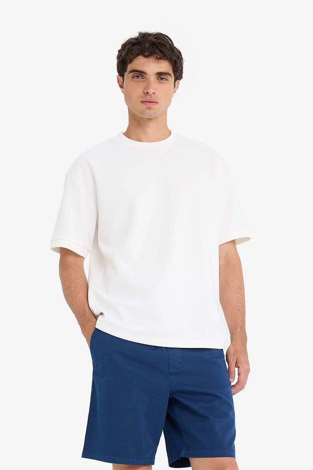 Relax Fit Gabardin Bermuda Şort E1242AX25SM - 4