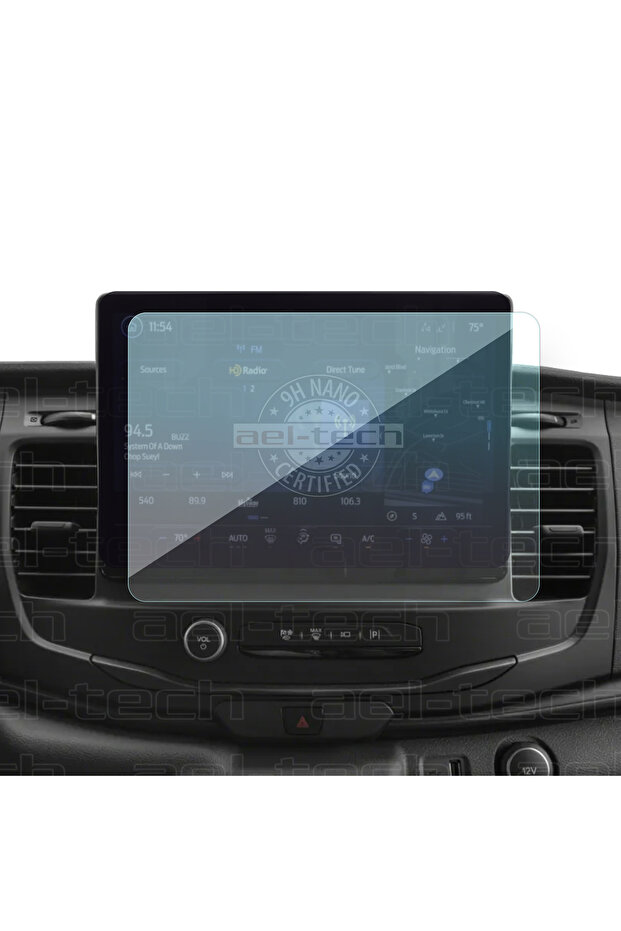 واقي شاشة نانو 9H متوافق مع Ford E-Transit مقاس 12 بوصة - 1