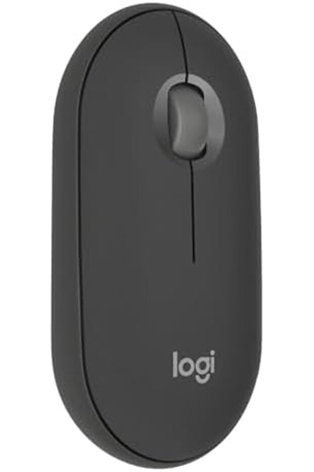 ماوس Pebble Mouse 2 M350s Slim Wireless Bluetooth Mouse، محمول، زر قابل للتخصيص، صوت هادئ - 1