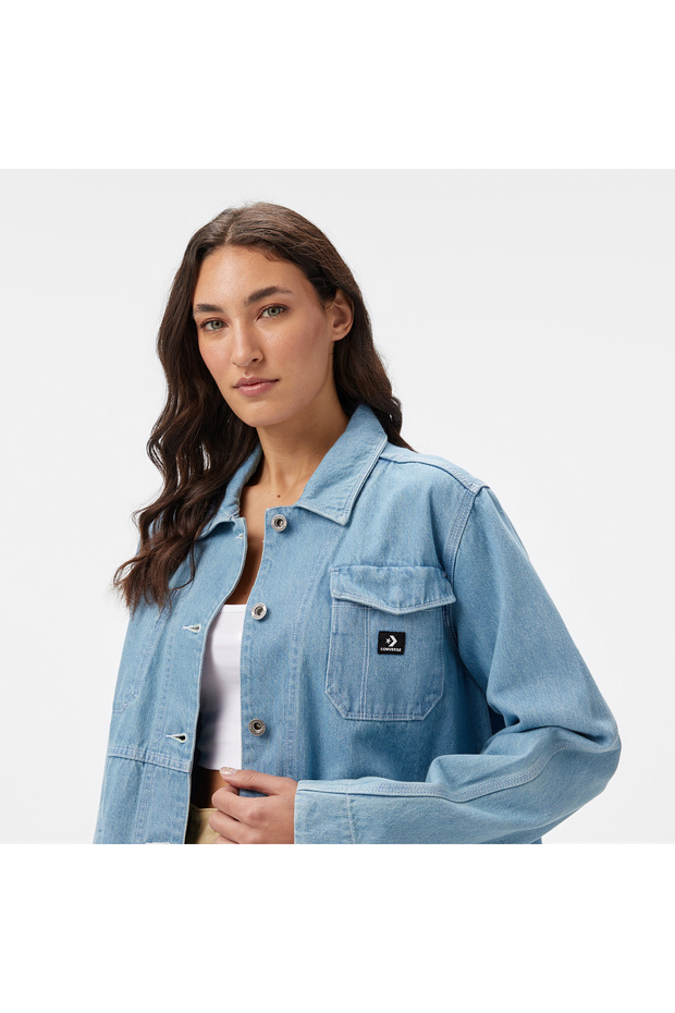 Denim Chore Kadın Mavi Ceket - 4