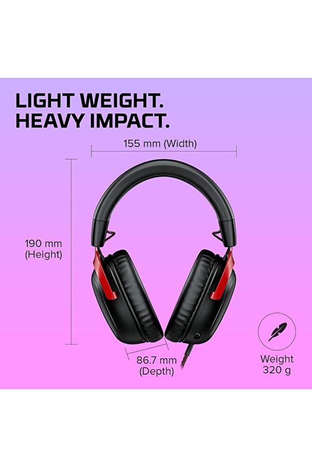 Cloud III Gaming Headset Black-Red - 5