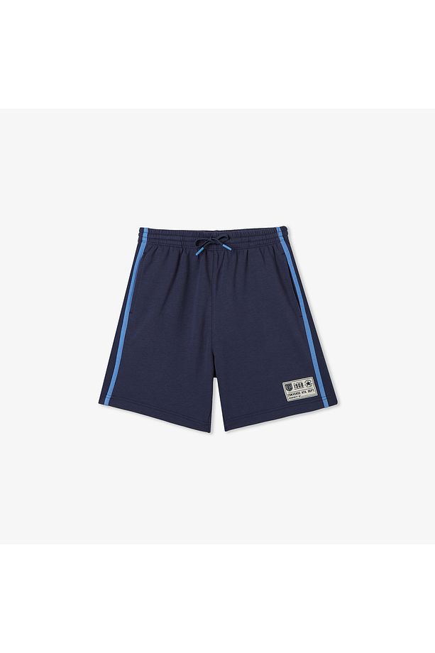 Side Stripe Retro Çocuk Lacivert Şort - 1