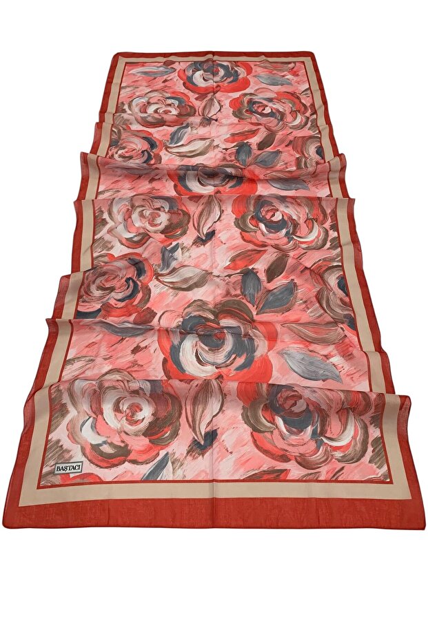 Baştaci Soft Batik 0343 Red Shal - 4