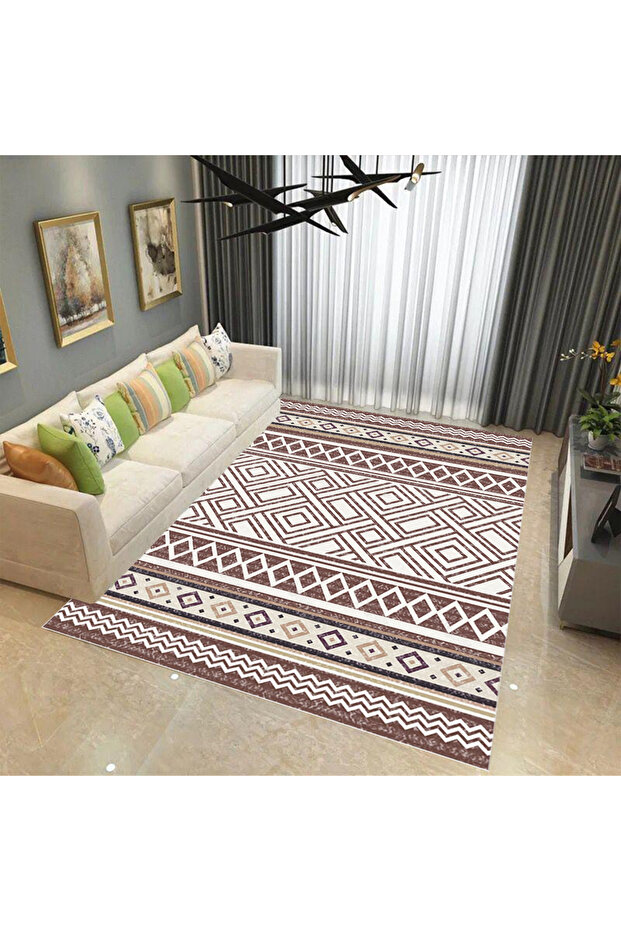 Rectangular Soft Touch Carpet Multicolor 160*230cm - 5