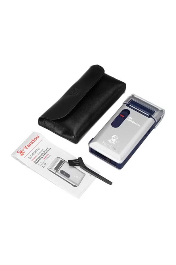 Rechargeable Mini Electric Shaver Silver - 4