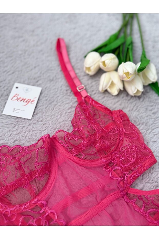 Luxe Pink Charm Bodysuit - 4