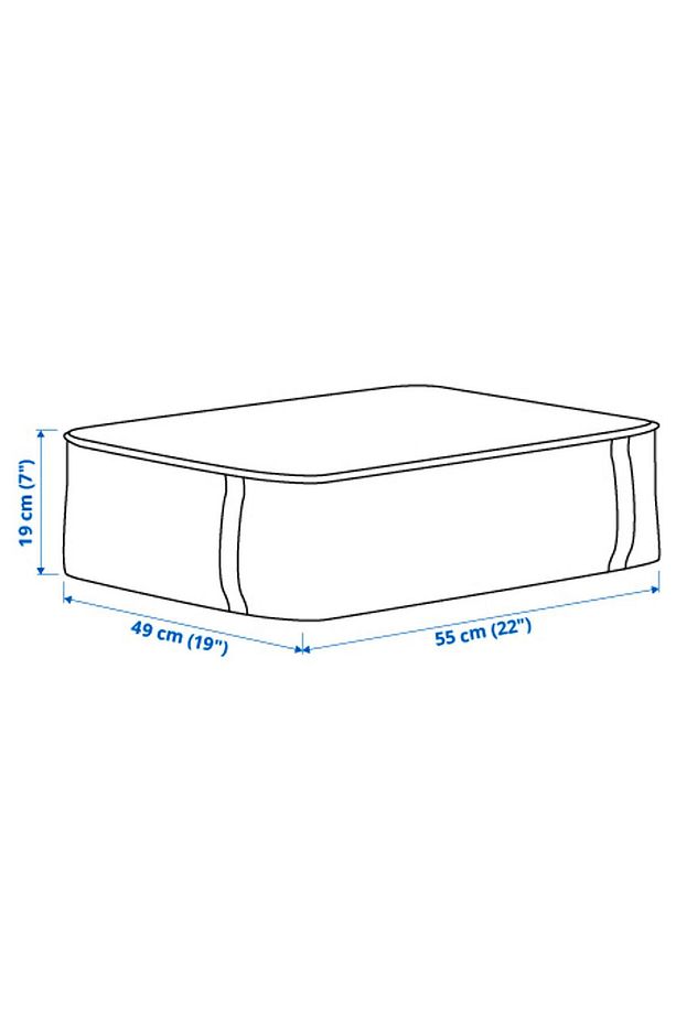 Fermuarlı Yatak Altı Hurç 55x49x15cm Depolama Kutusu DF065 - 6