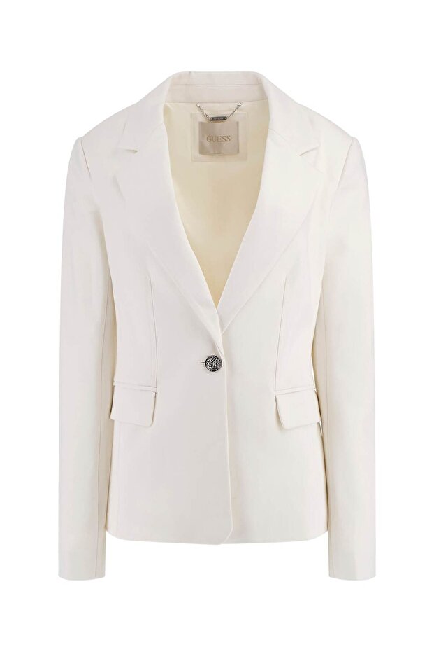 Anna Kadın Tek Düğmeli Blazer - 1