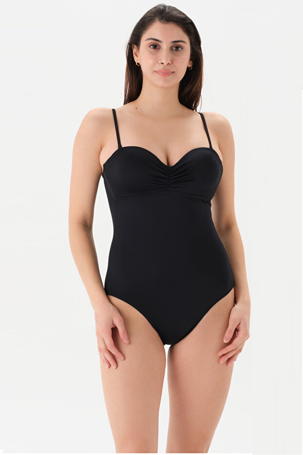 Esk 4383 Strapless Covered Swimsuit