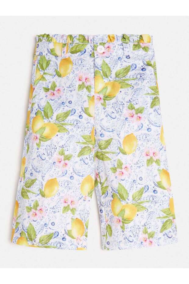Poplin Kız Çocuk Regular Fit Pantolon - 1