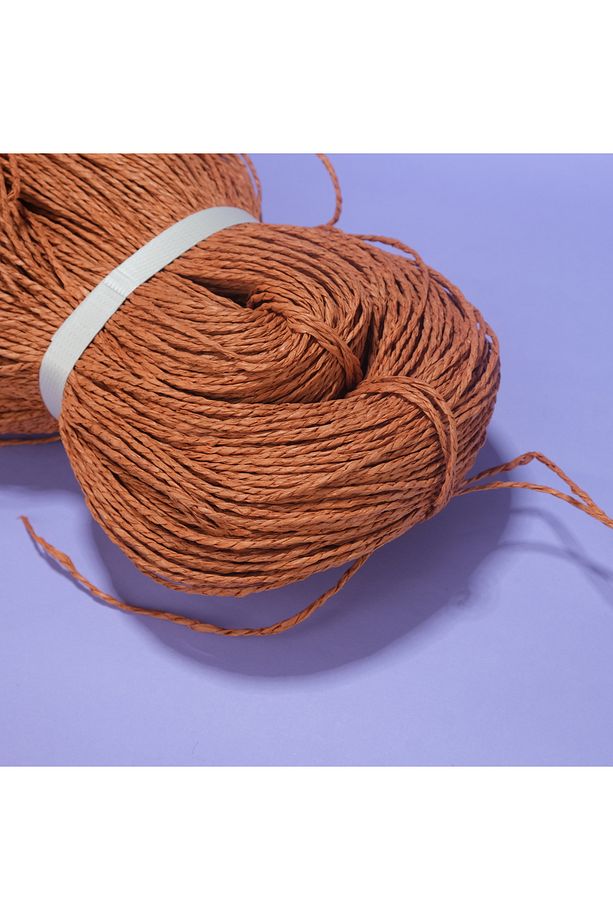 Çile Kağıt İp Çanta ve Hobi El Örgü İpi G31 Tarçın 400-500 gr - 1