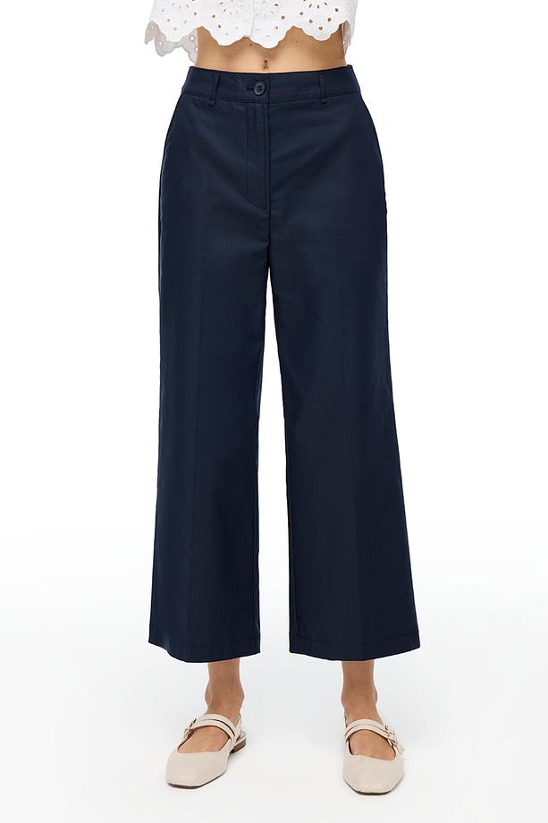 Lacivert Ginas Regular Fit Yüksek Bel Pantolon - 4