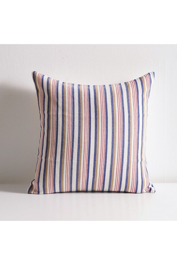 Gleam Yarn Dyed Cushion Cover - Multi-Color - 45x45 cm | Cotton Couch Pillow Cover 811500137767