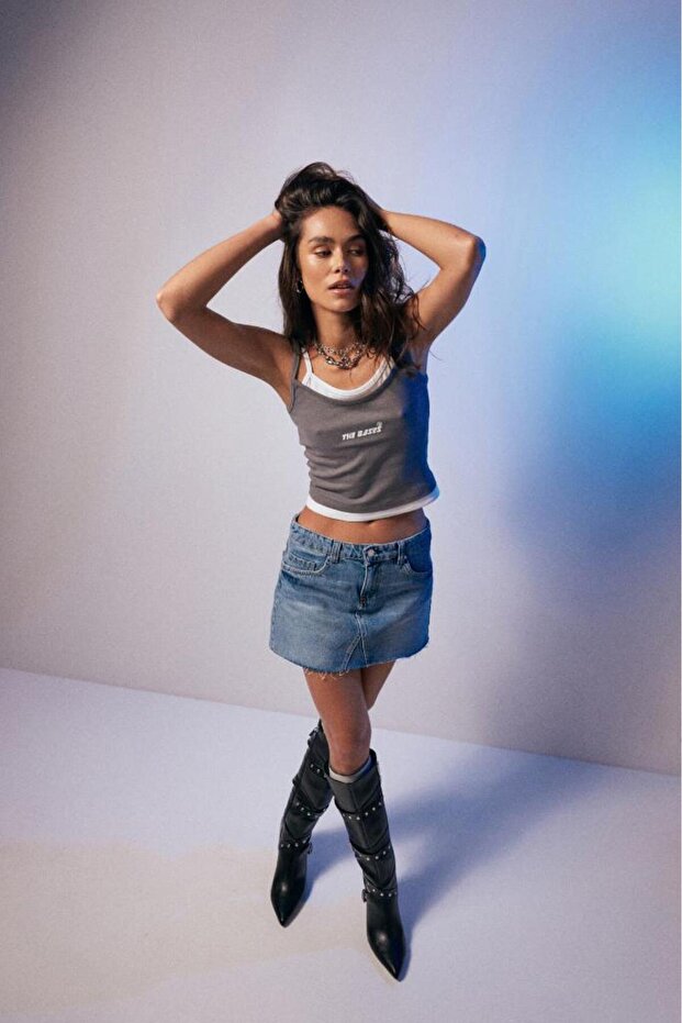 Printed Thin Strap Undershirt - 3