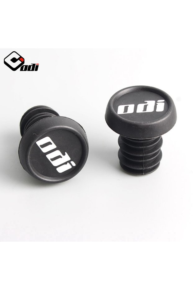 Plug black ODI Bicycle Handlebar Grips Soft Silica Gel Handle Grip Non-slip Shock-absorbing Handleba